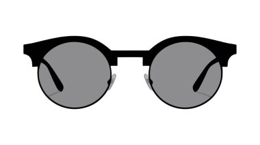 Vektör Gözlüğü simgesi, beyaz arkaplanda logo.