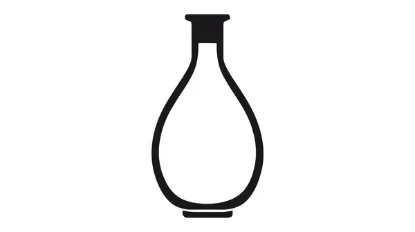 Flaschenvektorsymbol Logo Isoliert Auf Weißem Hintergrund — Stockvektor