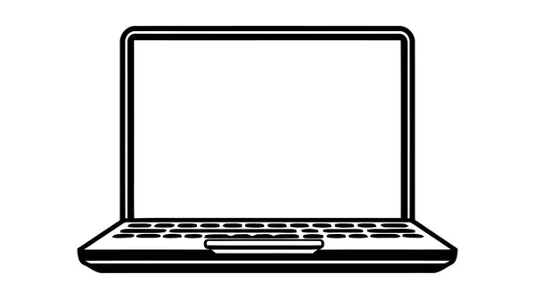 Ikona Notebooku Módním Plochém Stylu Izolované Šedém Pozadí Symbol Počítače — Stockový vektor