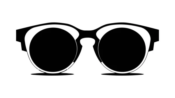 Icona Vector Glasses Logo Sfondo Bianco — Vettoriale Stock
