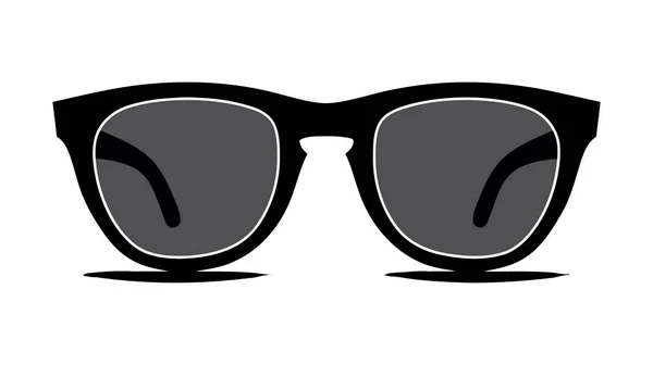 Vector Brille Symbol Logo Auf Weißem Hintergrund — Stockvektor
