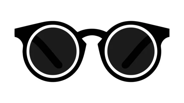 Ícone Óculos Vetor Logotipo Fundo Branco — Vetor de Stock