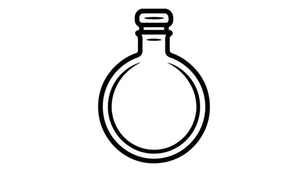 Flaschenvektorsymbol Logo Isoliert Auf Weißem Hintergrund — Stockvektor