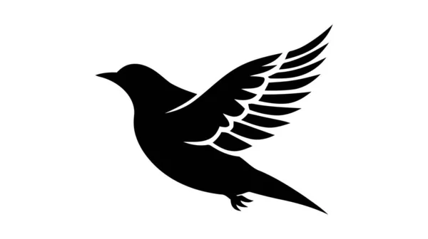 Flying Wings Bird Logo Modèle Vectoriel Conception Abstraite Illustration Vectorielle — Image vectorielle