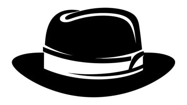 Viejo Sombrero Vintage Gorra Masculina Ropa Moda Antigua Sombrero Elegante — Vector de stock