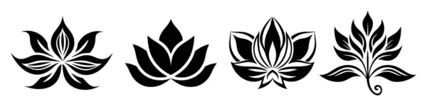 Ikonensatz Von Blume Editierbare Vektor Piktogramme Isoliert Auf Weißem Hintergrund — Stockvektor