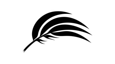 Vektör palmiye ağacı altın renkli logo vektörü, hindistan cevizi ağacı tropik sahil evi veya marihuana ikonu tasarımı çizimi.