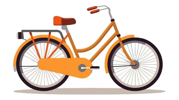 Illustration Vectorielle Vélo Isolée Sur Fond Blanc — Image vectorielle