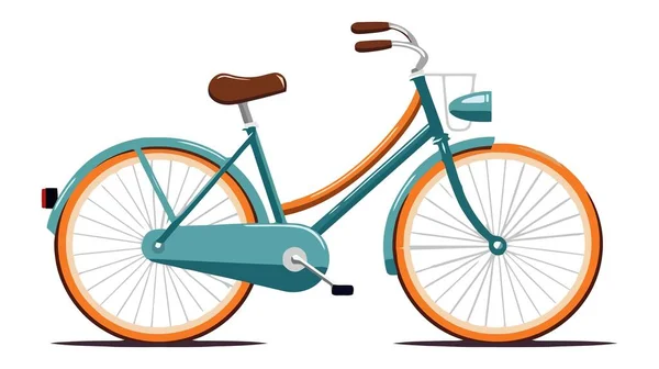 Bicicleta Vetor Ilustração Isolado Fundo Branco — Vetor de Stock