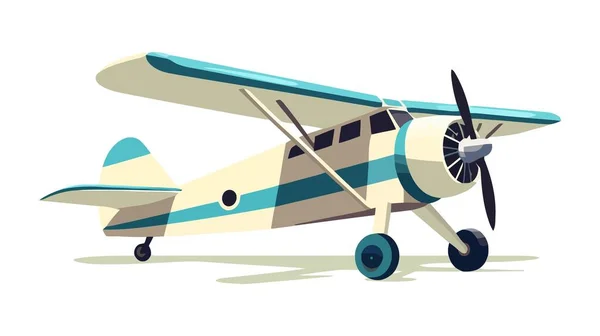 Ilustracja Wektora Samolotu Izolowana Białym Tle — Wektor stockowy