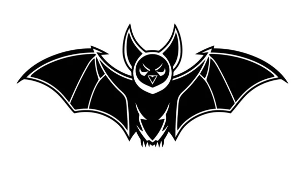stock vector Bat icon illustration on white background. Vector logo.