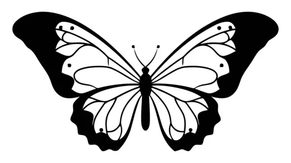 Vecteur Icône Simple Conceptuelle Papillon Logo Illustration Vectorielle — Image vectorielle