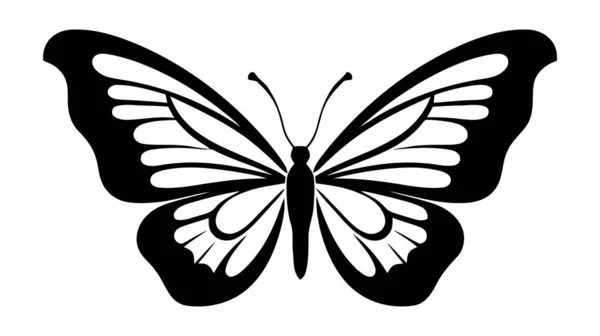 Vettore Icona Concettuale Semplice Butterfly Logo Illustrazione Vettoriale — Vettoriale Stock