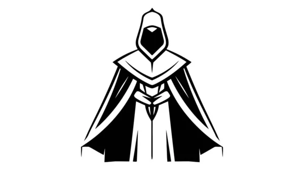 Логотип Чарівника Значок Векторна Піктограма Білому Тлі — стоковий вектор