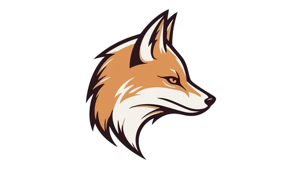 Вектор Логотипа Fox Creative Иконка Лиса Белом Фоне — стоковый вектор