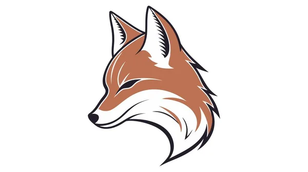 Вектор Логотипа Fox Creative Иконка Лиса Белом Фоне — стоковый вектор
