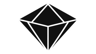 Vektör dehası, elmas çizgi ikonu. mobil konsept ve web tasarımı için doğrusal biçim işareti.