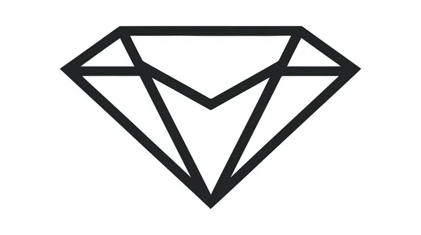 Διάνυσμα Λαμπρό Διαμάντι Γραμμή Εικονίδιο Γραμμικό Σήμα Στυλ Για Κινητό — Διανυσματικό Αρχείο