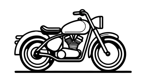 Logotipo Moto Ícone Ilustração Vetorial Isolada Sobre Fundo Branco — Vetor de Stock