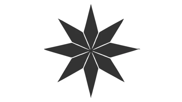 Csillag Ikon Logó Vektor Illusztráció Elszigetelt Fehér Háttér — Stock Vector