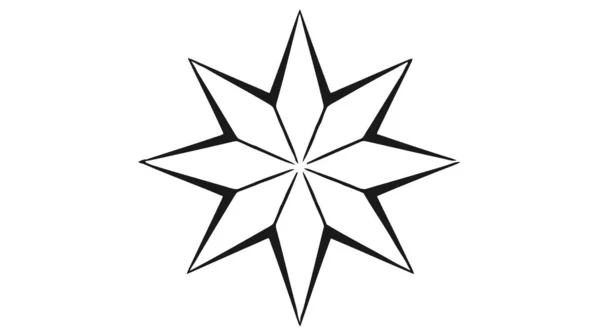 Csillag Ikon Logó Vektor Illusztráció Elszigetelt Fehér Háttér — Stock Vector