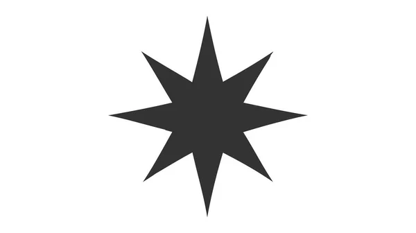 Ícone Estrela Logotipo Ilustração Vetorial Isolada Sobre Fundo Branco — Vetor de Stock