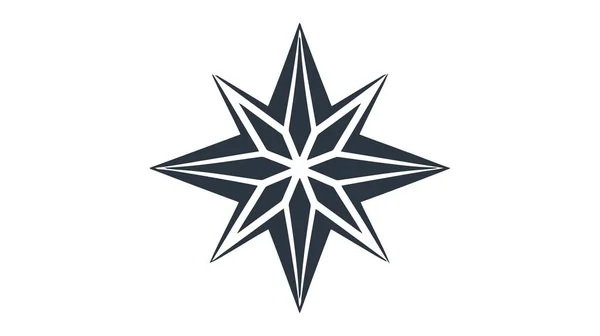 Ícone Estrela Logotipo Ilustração Vetorial Isolada Sobre Fundo Branco — Vetor de Stock