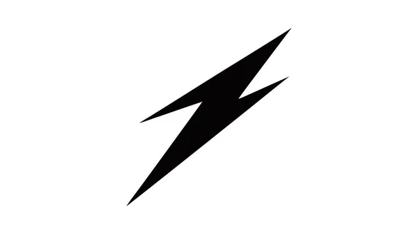 Blixtnedslag Elektrisk Ström Vektor Logo Designelement Energi Och Thunder Symbol — Stock vektor
