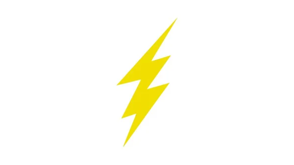 Bliksem Elektrisch Vermogen Vector Logo Ontwerpelement Energie Thunder Elektriciteit Symbool — Stockvector