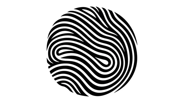 Finger Print Fingerprint Lock Ecure Security Logo Vector Icon Illustration — Stock Vector