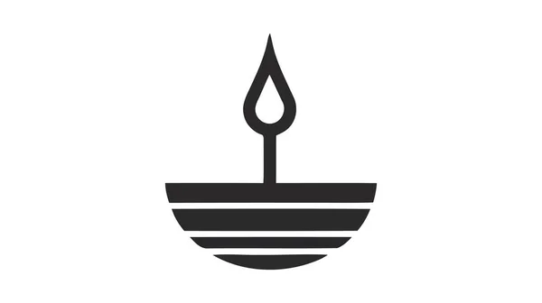 Icono Vela Logo Vectorial Aislado Sobre Fondo Blanco — Archivo Imágenes Vectoriales