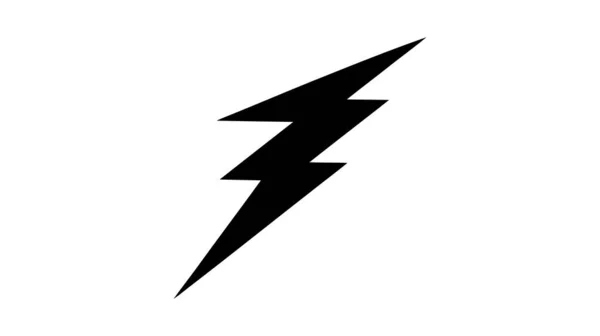 Bliksem Elektrisch Vermogen Vector Logo Ontwerpelement Energie Thunder Elektriciteit Symbool — Stockvector