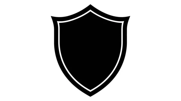 Shield Icon Trendigen Flachen Stil Isoliert Auf Grauem Hintergrund Vektorabbildung — Stockvektor