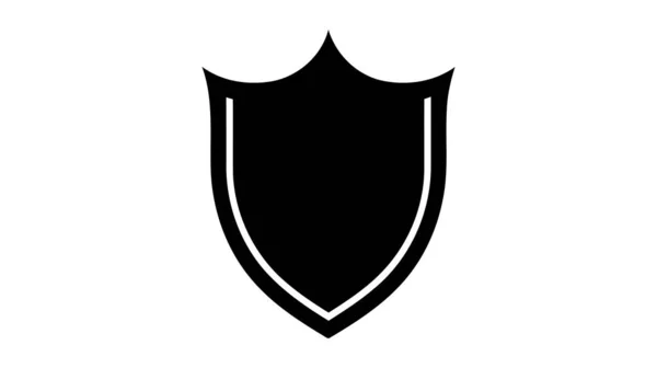 Ikona Tarczy Modnym Płaskim Stylu Szarym Tle Ilustracja Wektora Eps10 — Wektor stockowy