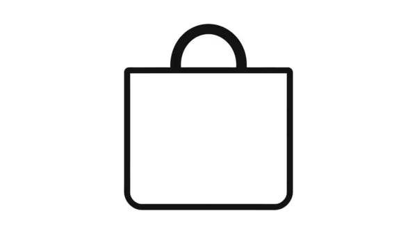 Einkaufstüten Ikone Flachen Stil Vektor Illustration Für Handtaschen Auf Weißem — Stockvektor