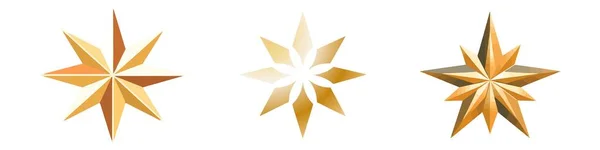 Gul Guld Orange Glitter Symboler Vektor Den Ursprungliga Vektorstjärnorna Glittrar — Stock vektor
