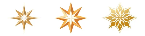 Gelb Gold Orange Funkeln Symbole Vektor Die Reihe Der Ursprünglichen — Stockvektor