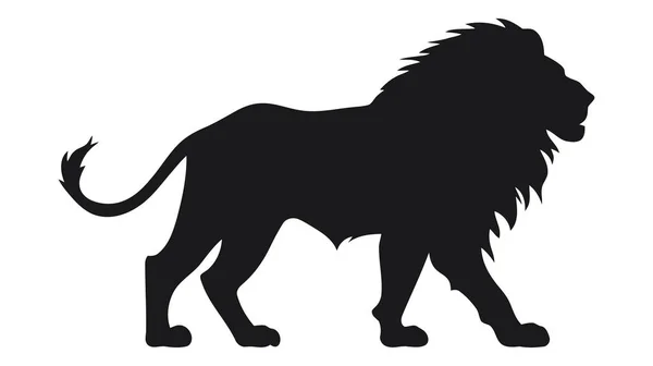 狮子的轮廓 白色背景的矢量说明 — 图库矢量图片