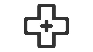 Tıbbi çizgi ikonu. mobil konsept ve web tasarımı için doğrusal biçim işareti.