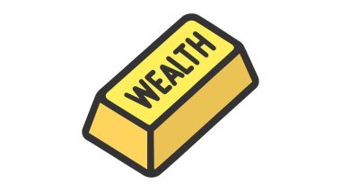 Ticari Ticaret Ticaret Tüzüğü Özet Satır Vektörü Simge İllüstrasyonu Altın Altın Gümüş Çubuğu.