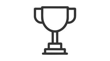 Moda tarzında bir ödül ikonu. Beyaz arkaplanda vektör illüstrasyonu.