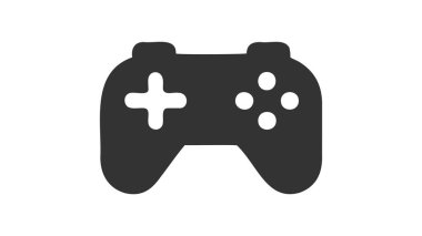 Asgari Oyun Sembolü - Akıcı Modern Oyunlar - Kablosuz Denetleyici Simgesi - Vektör.