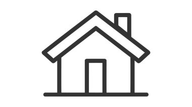 asgari ev simgesi - web sayfası sembolü- vektör web sitesi işareti.