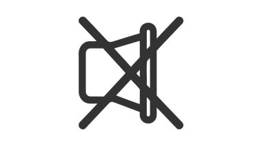 Ses Simgesi - Ses Kapalı Simgesi Vektör Düz Tasarım Sembolü, Sessiz Düğme Hoparlörü Beyaz Arkaplanda İzole Edildi.