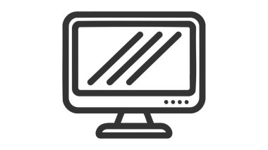 Beyaz arkaplanda izole edilmiş simge görüntüsü. Vektör illüstrasyonu.