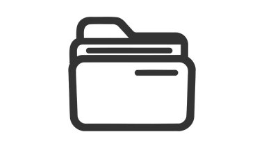 Beyaz arkaplanda dizin simgesi vektör tasarımı ögesi.