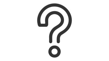 Question mark sign in a speech bubble vector icon on white background. clipart