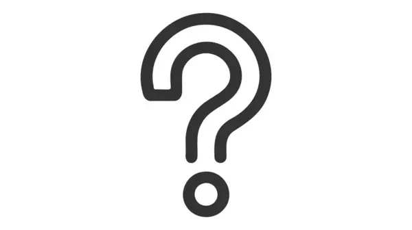 Beyaz arkaplanda bir konuşma kabarcığı vektör simgesinde soru işareti işareti.