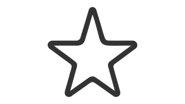 star icon vector on a white background.