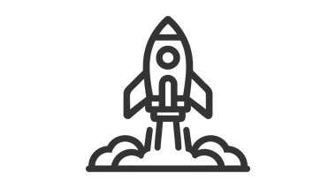 Başlangıç simgesi. Basit element çizimi. Startup koleksiyonundan başlangıç sembolü tasarımı. Web ve mobil için kullanılabilir.